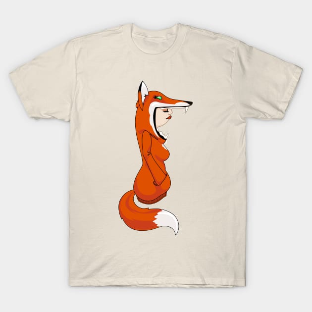 Foxy hoodie T-Shirt by wuxter